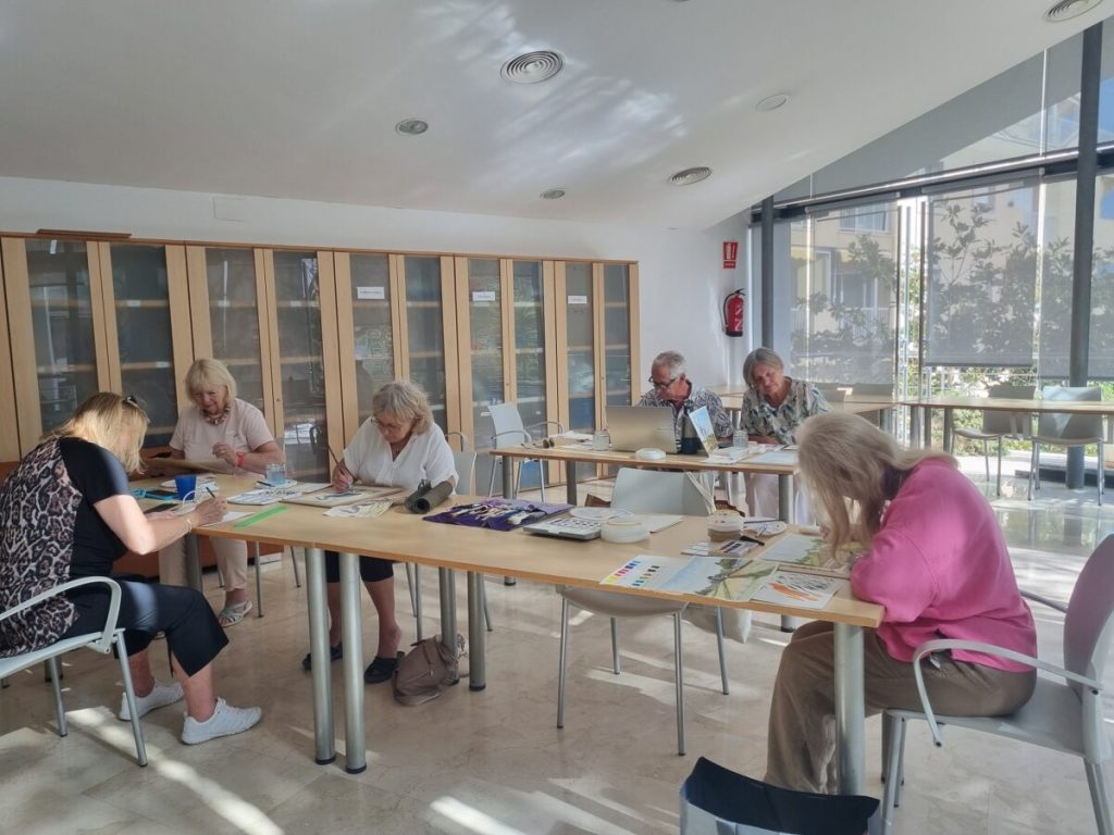 Painting – Watercolours Calpe U3A Painting Watercolours Group Meeting